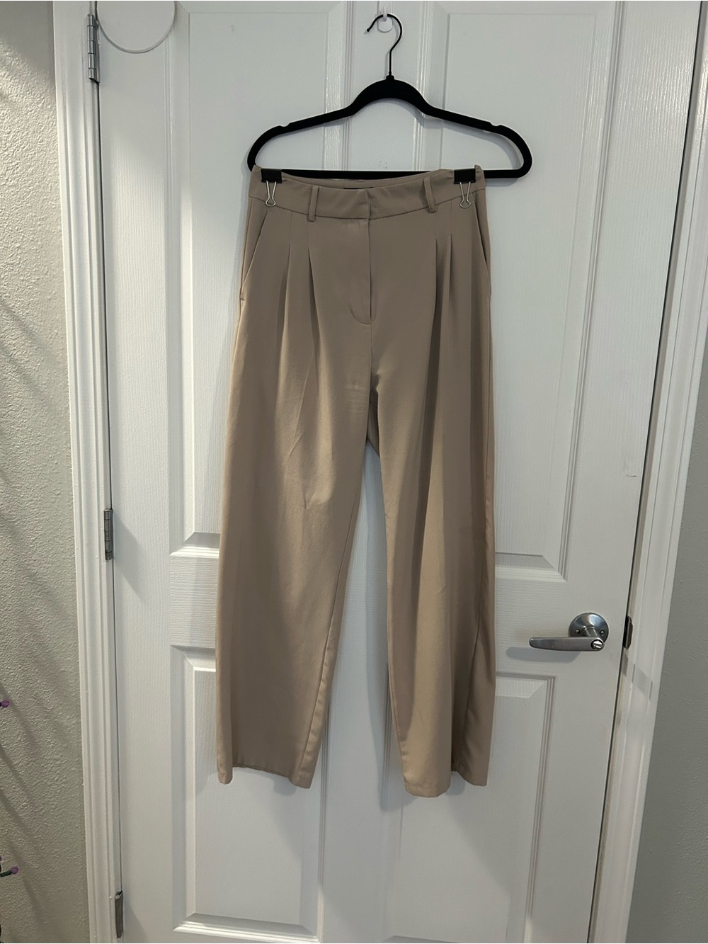 Women’s Khaki Wide Leg Trousers